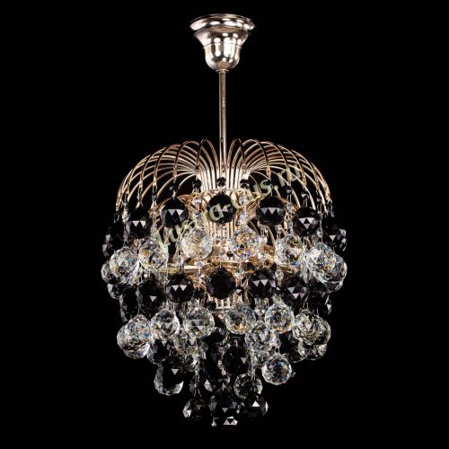 Люстра Хрустальные брызги шар 40 мм черная в Магнитогорске Гусь Хрустальный