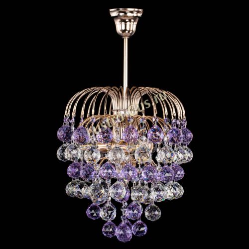 Люстра Хрустальные брызги шар 40 мм фиолетовая в Магнитогорске Люстра Хрустальные брызги шар 40 мм фиолетовая в Магнитогорске