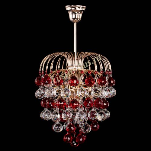 Люстра Хрустальные брызги шар 40 мм красная в Магнитогорске Люстра Хрустальные брызги шар 40 мм красная в Магнитогорске