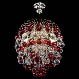 Люстра Хрустальные брызги шар 40 мм красная в Магнитогорске Люстра Хрустальные брызги шар 40 мм красная в Магнитогорске