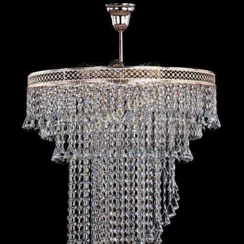 Люстра Кольцо №64 Венеция конус в Магнитогорске Гусь Хрустальный