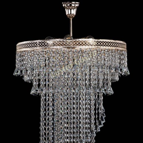 Люстра Кольцо №64 Венеция конус в Магнитогорске Гусь Хрустальный