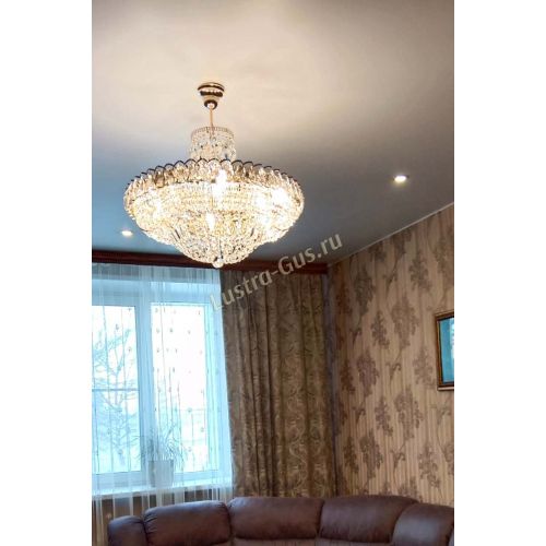 Люстра Кольцо Классика с подвесом в Магнитогорске Гусь Хрустальный