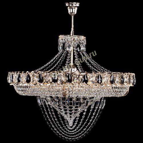 Люстра 	 Кольцо Классика Веер №8 черная в Магнитогорске Гусь Хрустальный