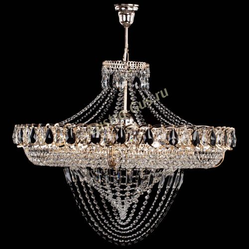 Люстра 	 Кольцо Классика Веер №8 черная в Магнитогорске Гусь Хрустальный