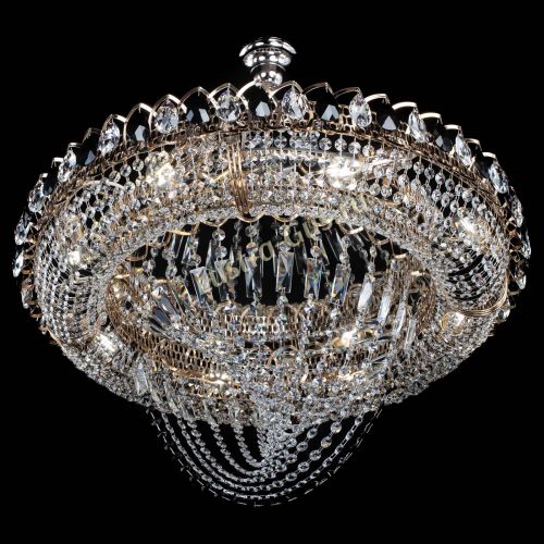 Люстра 	 Кольцо Классика Веер №8 черная в Магнитогорске Гусь Хрустальный