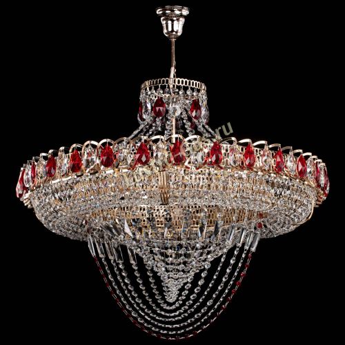 Люстра Кольцо Классика Веер №8 красная в Магнитогорске Люстра Кольцо Классика Веер №8 красная в Магнитогорске