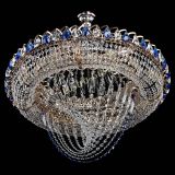 Люстра Кольцо Классика Веер №8 синяя в Магнитогорске