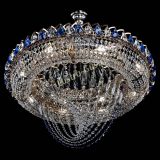 Люстра Кольцо Классика Веер №8 синяя в Магнитогорске