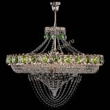 Люстра Кольцо Классика Веер №8 зеленая в Магнитогорске