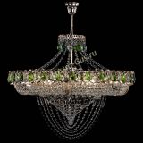 Люстра Кольцо Классика Веер №8 зеленая в Магнитогорске