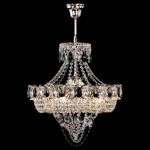 Люстра Кольцо Классика Веер черная в Магнитогорске Гусь Хрустальный