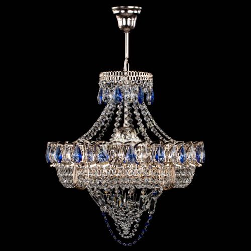 Люстра Кольцо Классика Веер синяя в Магнитогорске Люстра Кольцо Классика Веер синяя в Магнитогорске