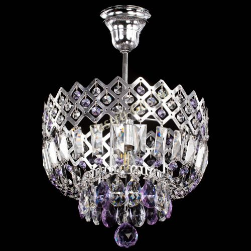 Люстра Корона №1 пластинка фиолетовая в Магнитогорске Гусь Хрустальный