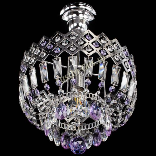 Люстра Корона №1 пластинка фиолетовая в Магнитогорске Гусь Хрустальный
