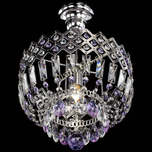 Люстра Корона №1 пластинка фиолетовая в Магнитогорске Гусь Хрустальный