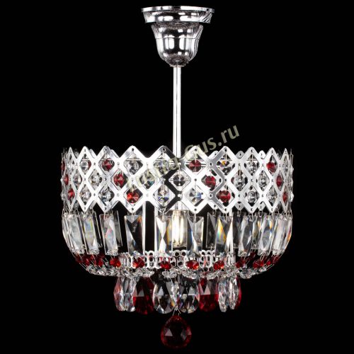 Люстра Корона №1 пластинка красная в Магнитогорске Гусь Хрустальный