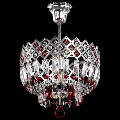 Люстра Корона №1 пластинка красная в Магнитогорске Гусь Хрустальный