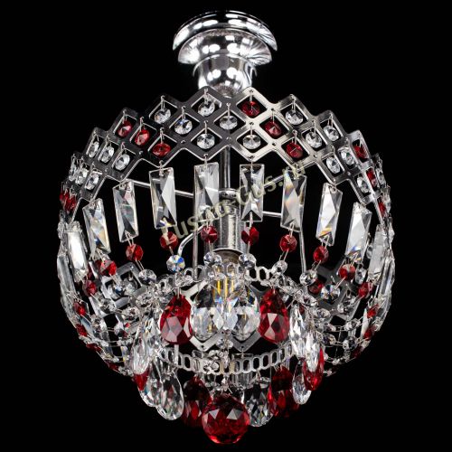 Люстра Корона №1 пластинка красная в Магнитогорске Гусь Хрустальный