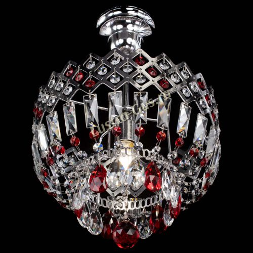 Люстра Корона №1 пластинка красная в Магнитогорске Гусь Хрустальный