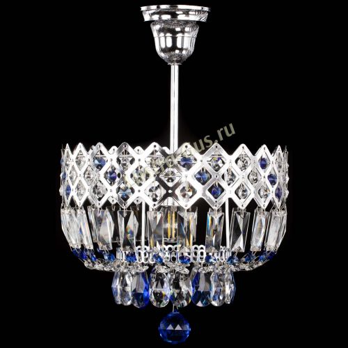 Люстра Корона №1 пластинка синяя в Магнитогорске Гусь Хрустальный