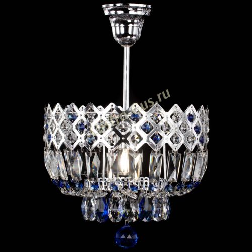 Люстра Корона №1 пластинка синяя в Магнитогорске Гусь Хрустальный