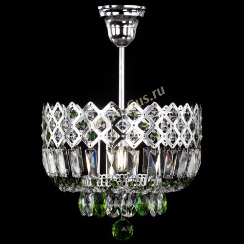 Люстра Корона №1 пластинка зеленая в Магнитогорске Гусь Хрустальный