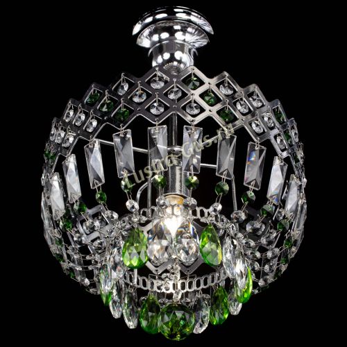 Люстра Корона №1 пластинка зеленая в Магнитогорске Гусь Хрустальный