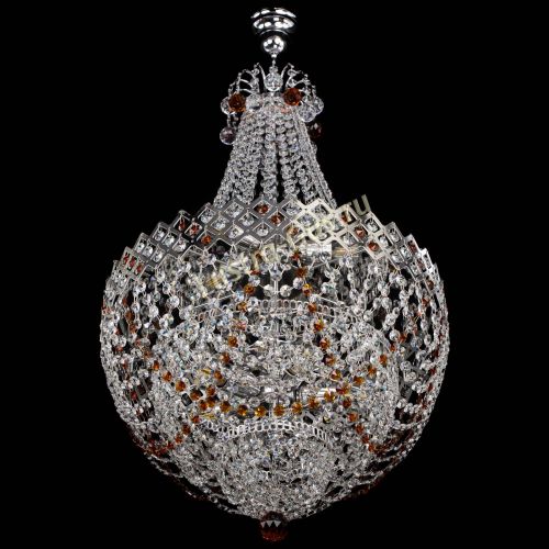 Люстра Корона №5 с подвесом Чайная в Магнитогорске Гусь Хрустальный