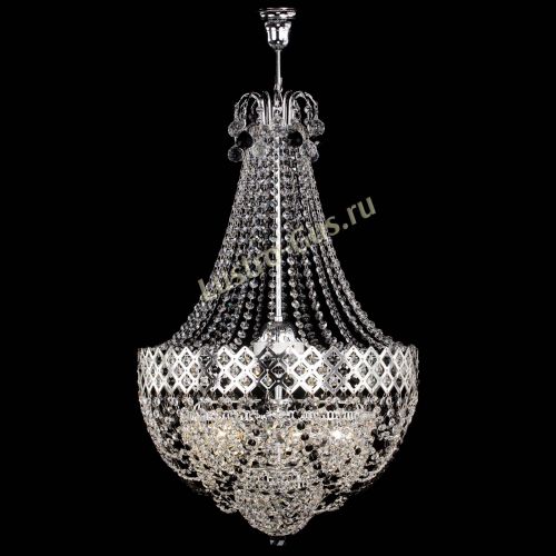 Люстра Корона №5 с подвесом Черная в Магнитогорске Гусь Хрустальный