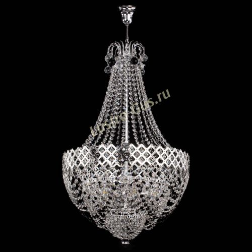 Люстра Корона №5 с подвесом Черная в Магнитогорске Гусь Хрустальный