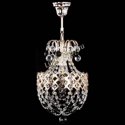 Люстра Корона №6 черная в Магнитогорске Гусь Хрустальный