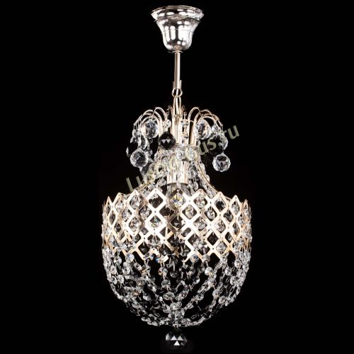 Люстра Корона №6 черная в Магнитогорске Гусь Хрустальный