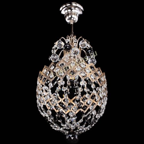 Люстра Корона №6 черная в Магнитогорске Гусь Хрустальный