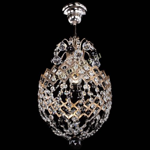 Люстра Корона №6 черная в Магнитогорске Гусь Хрустальный