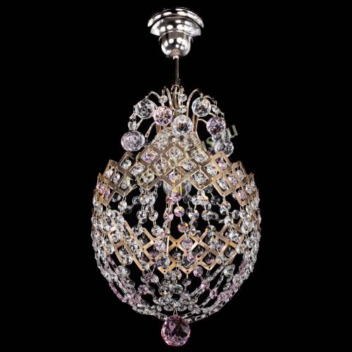 Люстра Корона №6 красная в Магнитогорске Гусь Хрустальный