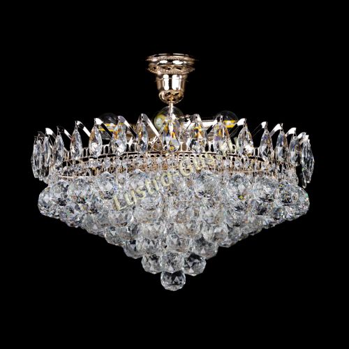 Люстра Корона Капель шар 5 ламп в Магнитогорске Гусь Хрустальный