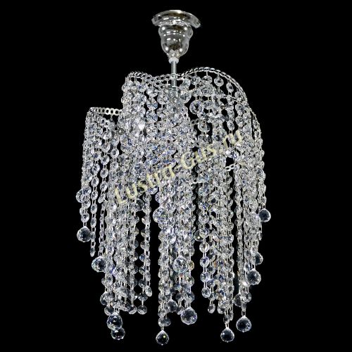 Люстра Космея №1 капель мини  в Магнитогорске Гусь Хрустальный