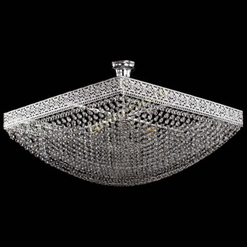 Люстра Квадрат №28 - 600 мм в Магнитогорске Гусь Хрустальный