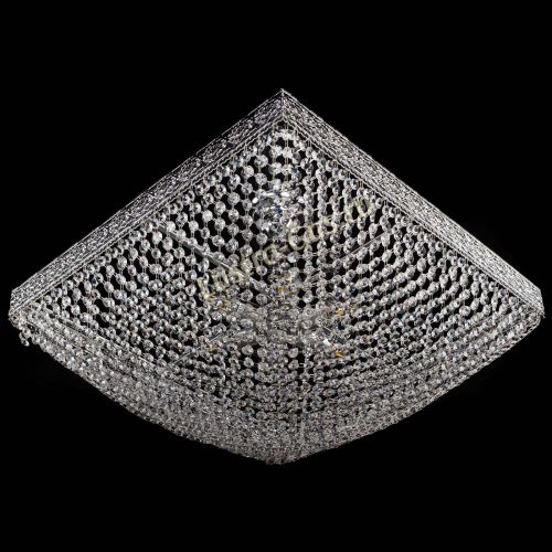 Люстра Квадрат №28 - 600 мм в Магнитогорске Гусь Хрустальный
