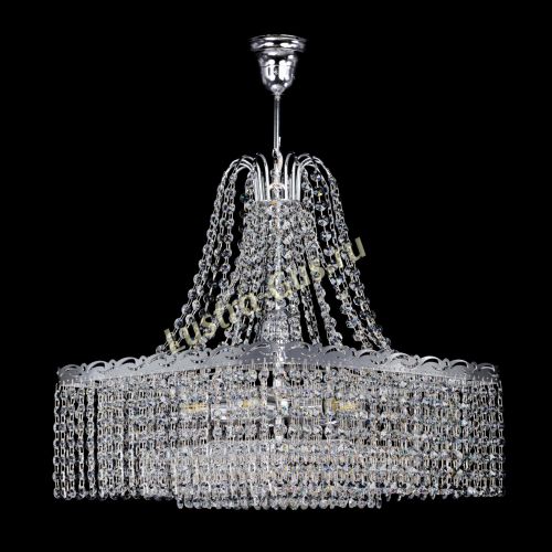 Люстра Квадрат Оптикон с подвесом в Магнитогорске Гусь Хрустальный