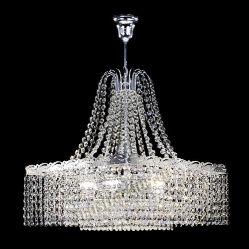 Люстра Квадрат Оптикон с подвесом в Магнитогорске Гусь Хрустальный