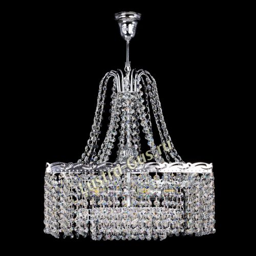 Люстра Квадрат Оптикон с подвесом в Магнитогорске Гусь Хрустальный