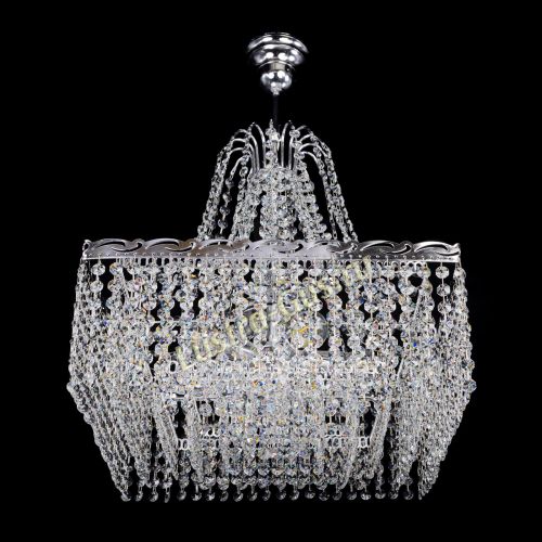 Люстра Квадрат Оптикон с подвесом в Магнитогорске Гусь Хрустальный