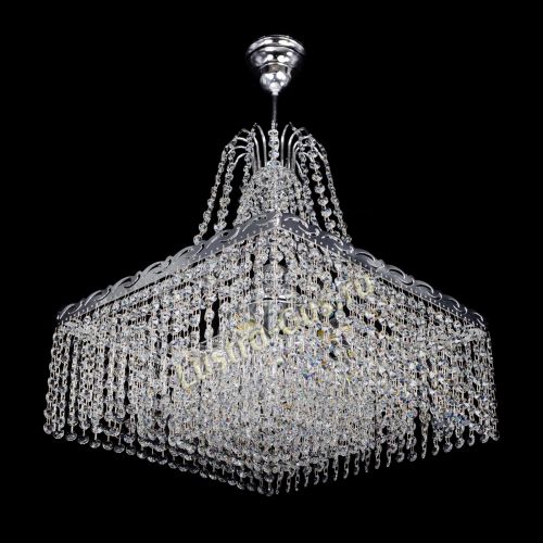 Люстра Квадрат Оптикон с подвесом в Магнитогорске Гусь Хрустальный