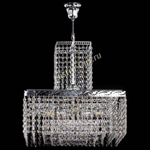 Люстра Квадрат с подвесом в Магнитогорске Гусь Хрустальный