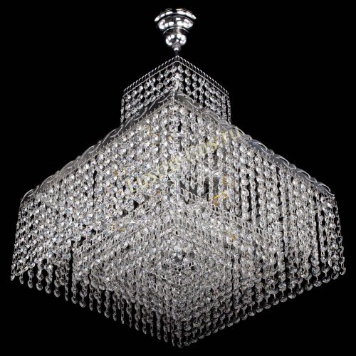 Люстра Квадрат с подвесом в Магнитогорске Гусь Хрустальный