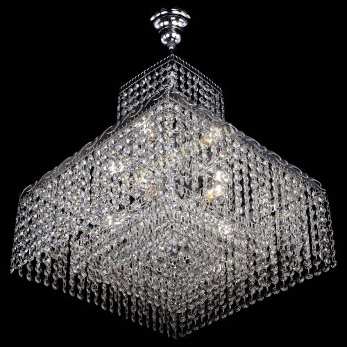 Люстра Квадрат с подвесом в Магнитогорске Гусь Хрустальный