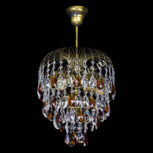 Люстра Лора №3 под бронзу чайная в Магнитогорске Гусь Хрустальный