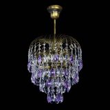 Люстра Лора №3 под бронзу фиолетовая в Магнитогорске